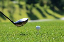 Golfen mit Hund
